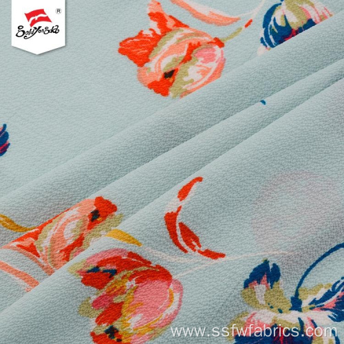 Desgin Comfortable Polyester Floral Chiffon Printing Fabric